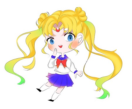 Draw a chibi sailormoon in 7 quick steps - Image 7