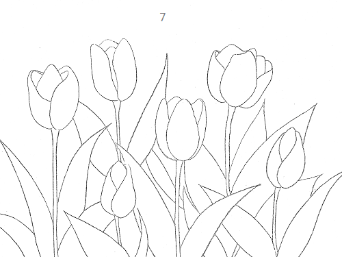 How to draw tulips easily like eating pie - Image 2