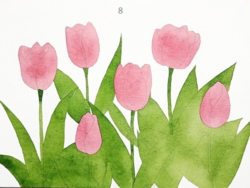 How to draw tulips easily like eating pie - Image 3